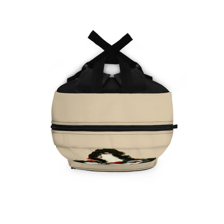 inTense — Abstract Figure Art Backpack (creme)