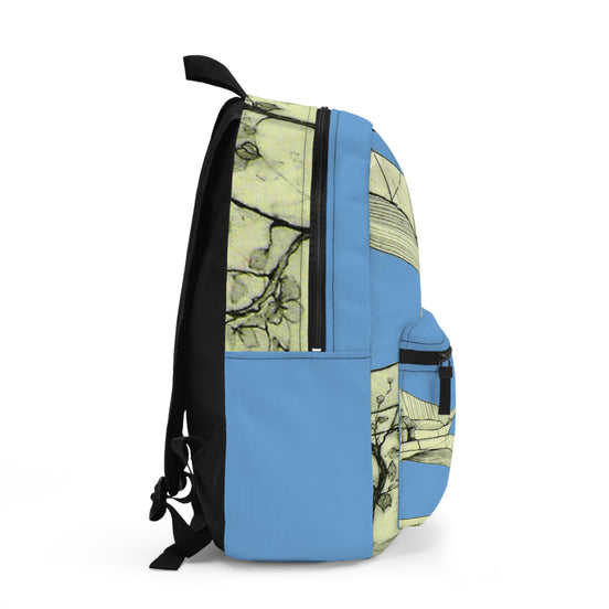 Tuscan Designer Backpack – Blue Landscape Art