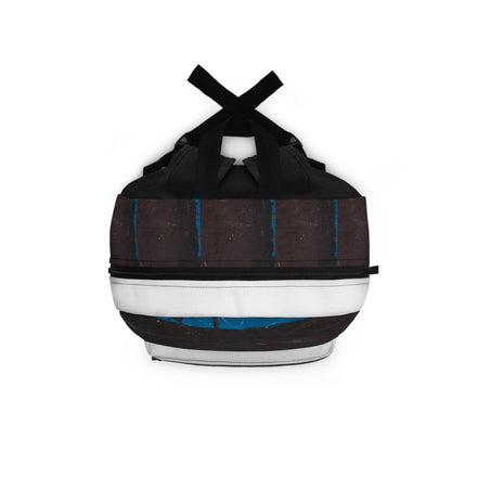 Mountain Range – Dark Abstract Paint Art Backpack & Travel Bag