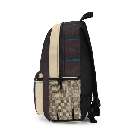 Mountain Range – Red Accent Abstract Paint Art Backpack & Travel Bag