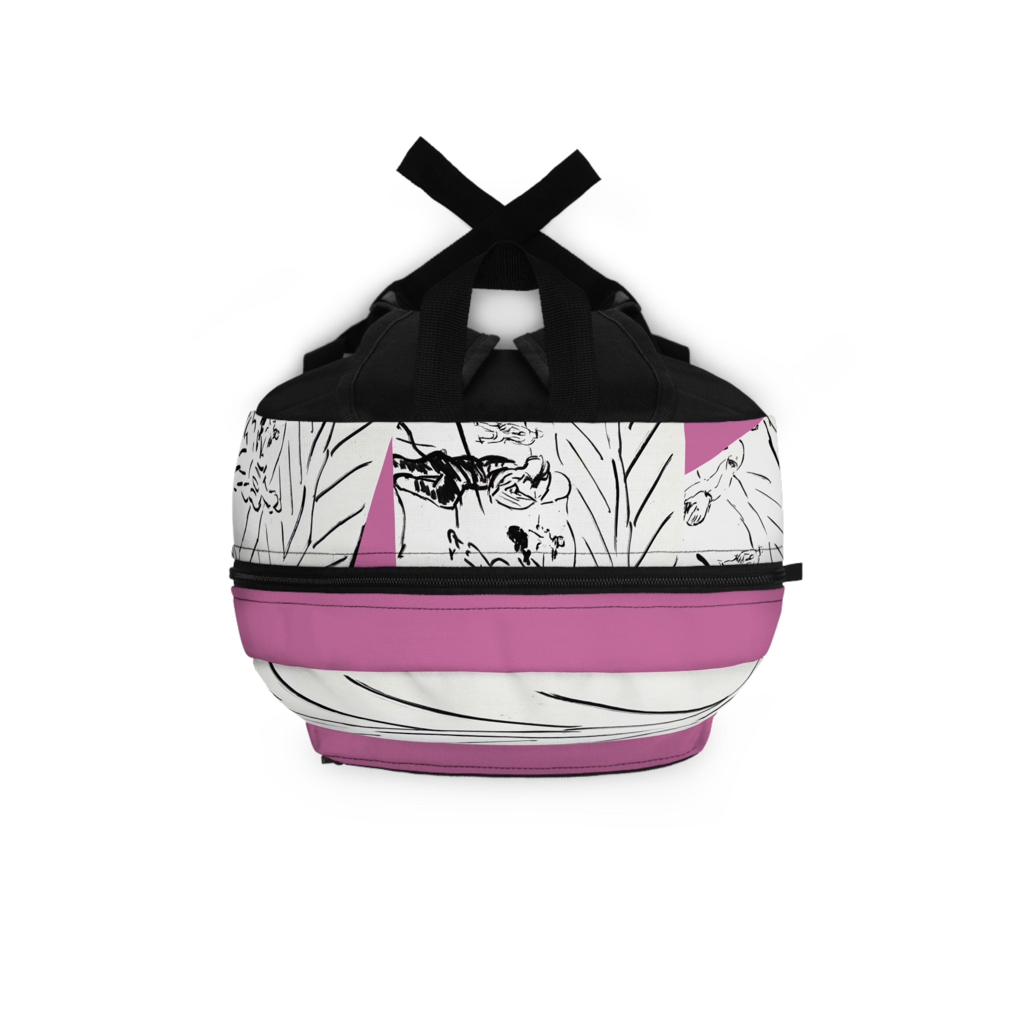 PlayField – Light Pink Sketch Art Backpack & Travel Bag