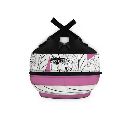 PlayField – Light Pink Sketch Art Backpack & Travel Bag