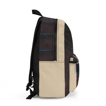 Mountain Range – Red Accent Abstract Paint Art Backpack & Travel Bag