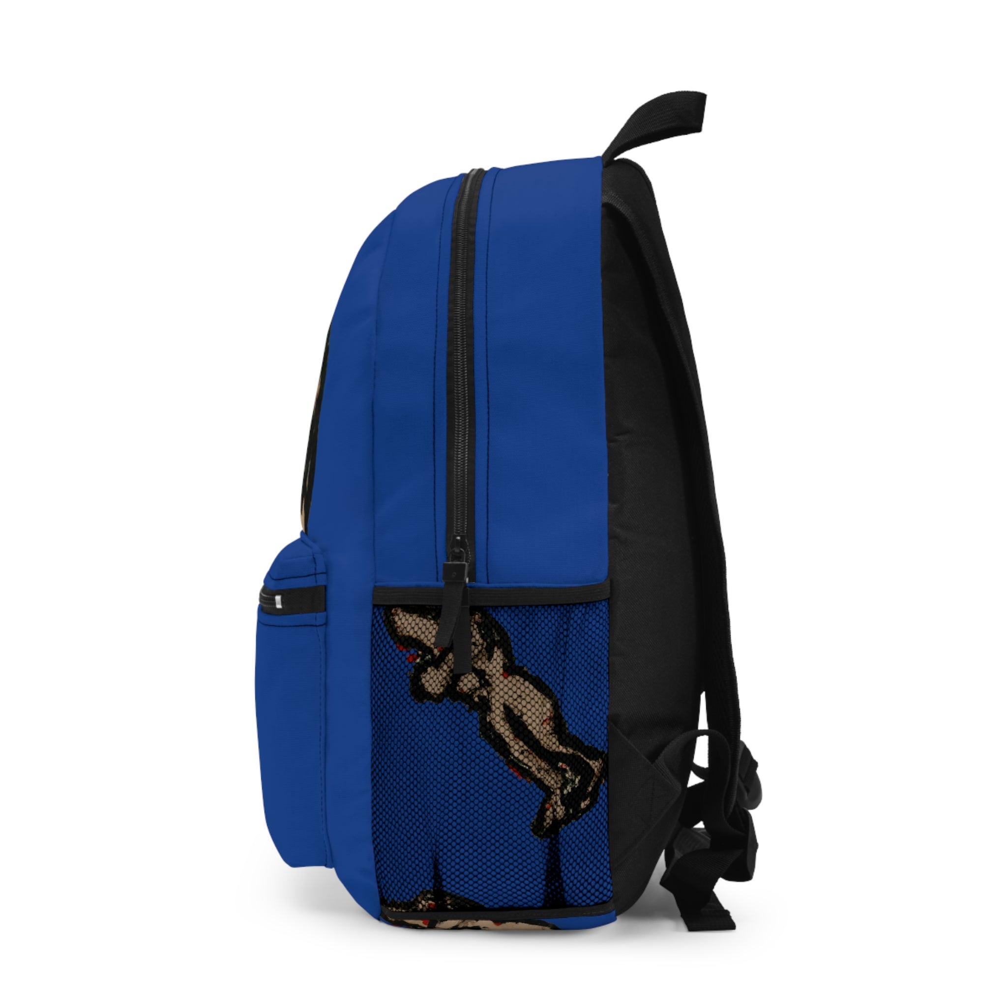 InTense — Abstract Figure Art Backpack (dark blue)