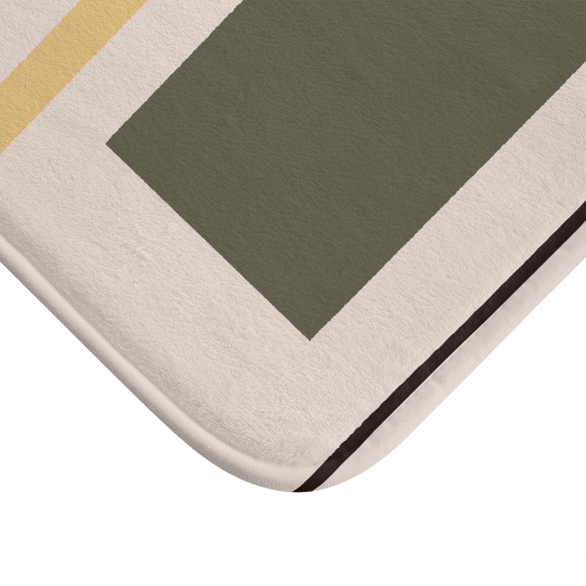 Flower Thoughts Bath Mat — Minimalist Midcentury Grounding Rug