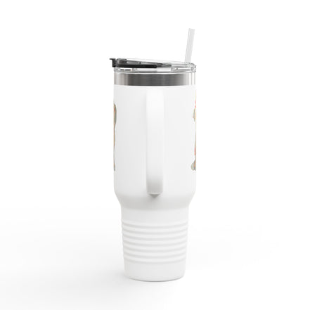 InTense – 40oz Insulated Travel Mug with Handle & Straw | Dishwasher-Safe Art Cup