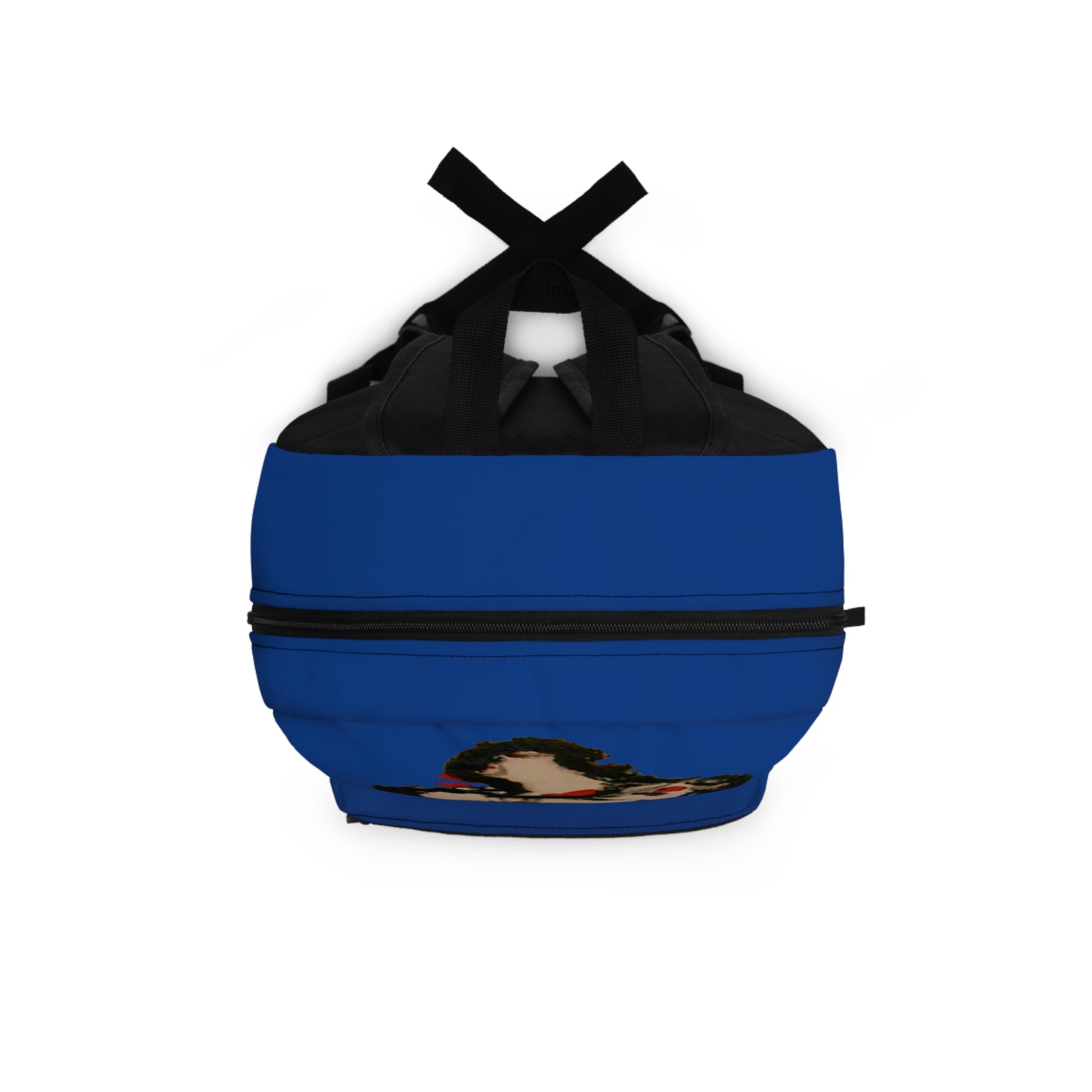 InTense — Abstract Figure Art Backpack (dark blue)