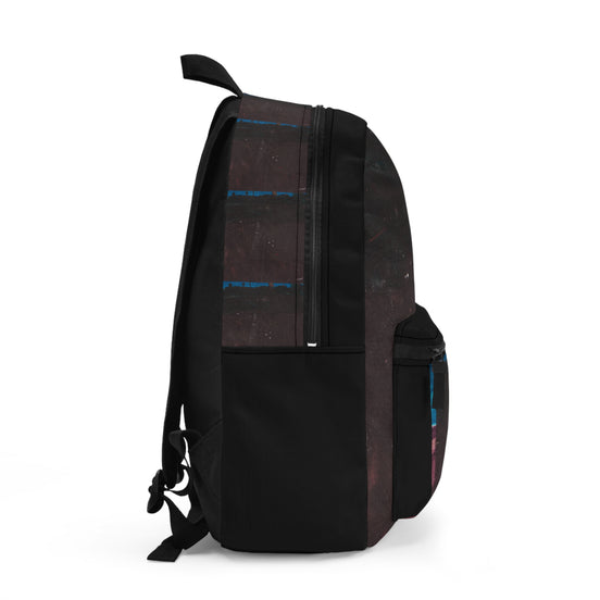 Mountain Range – Black Abstract Paint Art Backpack & Travel Bag
