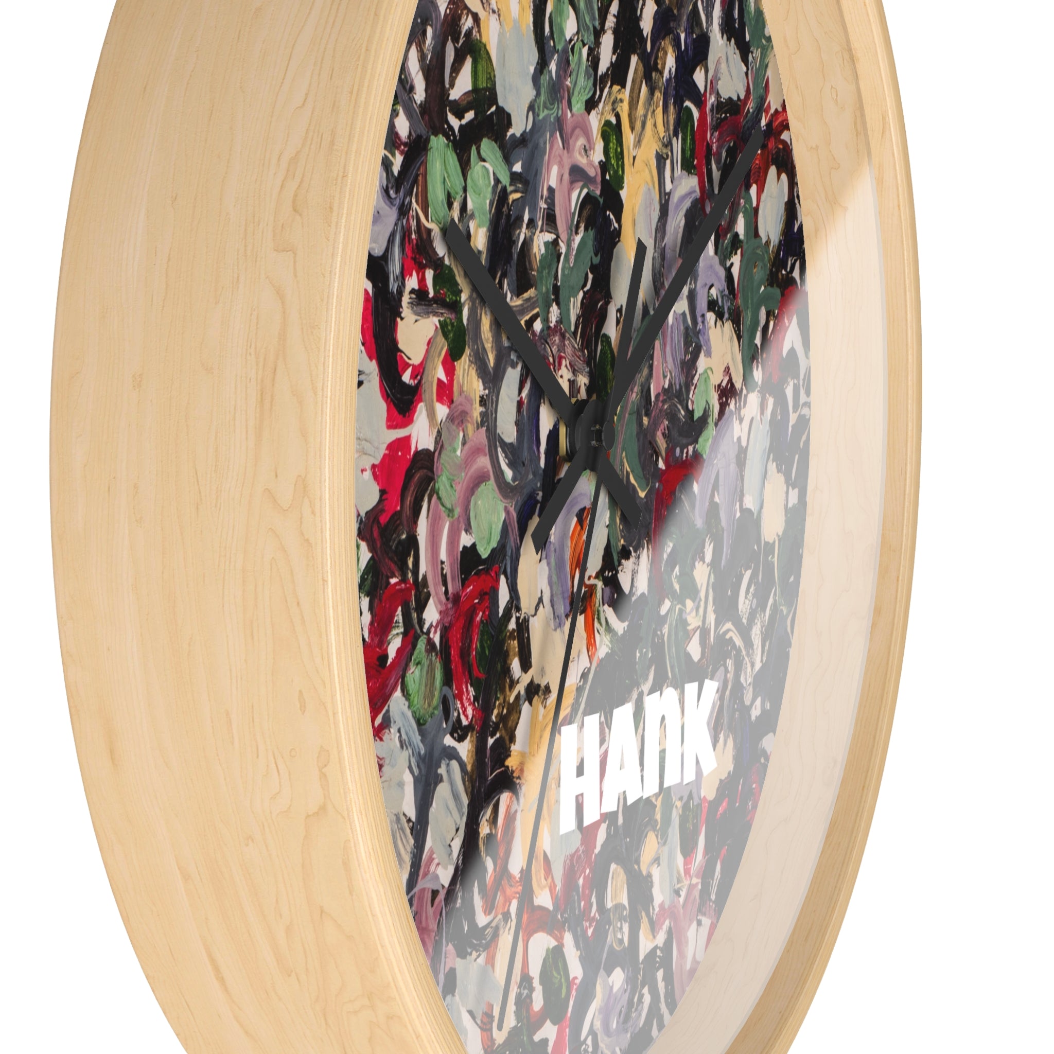 Hank — Abstract Brushstroke Designer Wall Clock (10