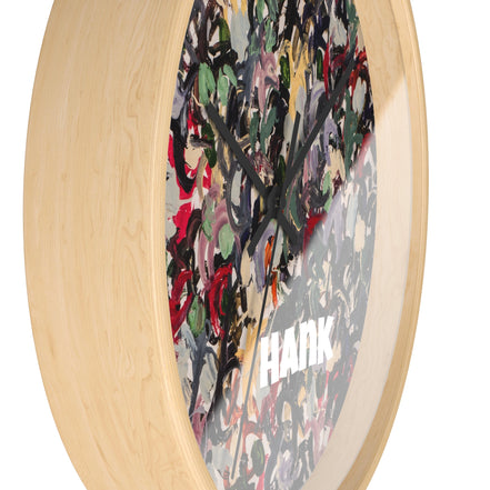 Hank — Abstract Brushstroke Designer Wall Clock (10")