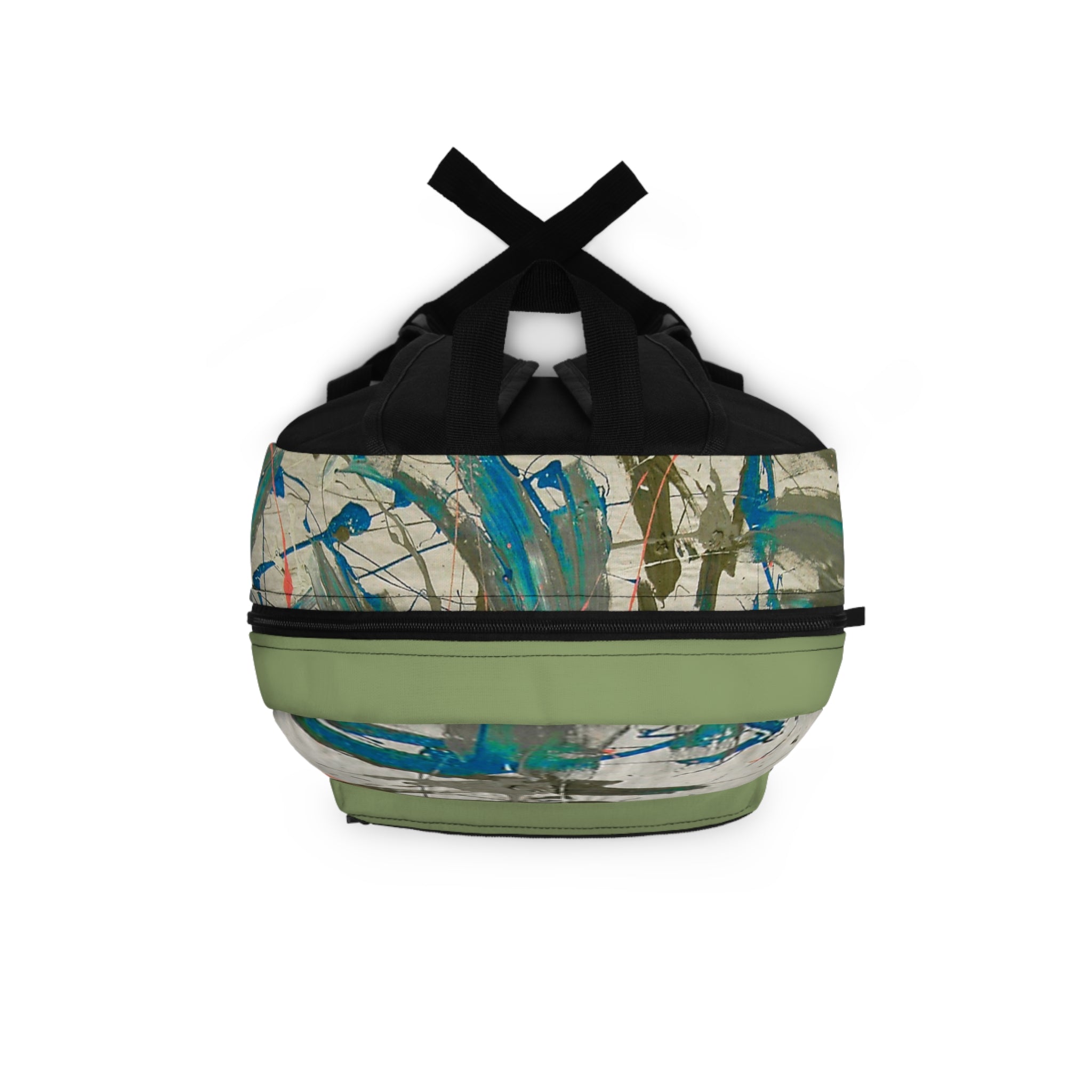 Splash Artistic Paint Splash School Bag (green)