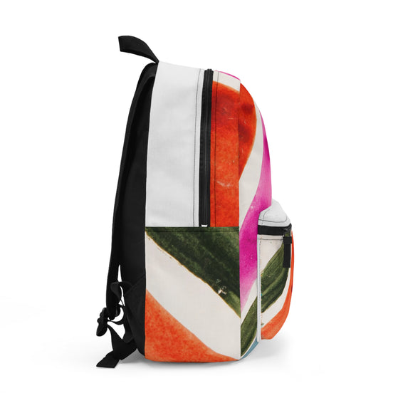 Colorwash Stripes Backpack — Vibrant Watercolor Stripe School & Travel Bag