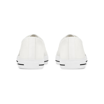 InTense – Men’s Abstract Figure Low-Top Canvas Sneakers – White Background